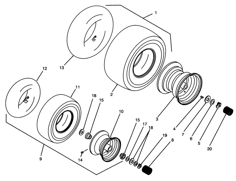 Wheels and Tires Assembly