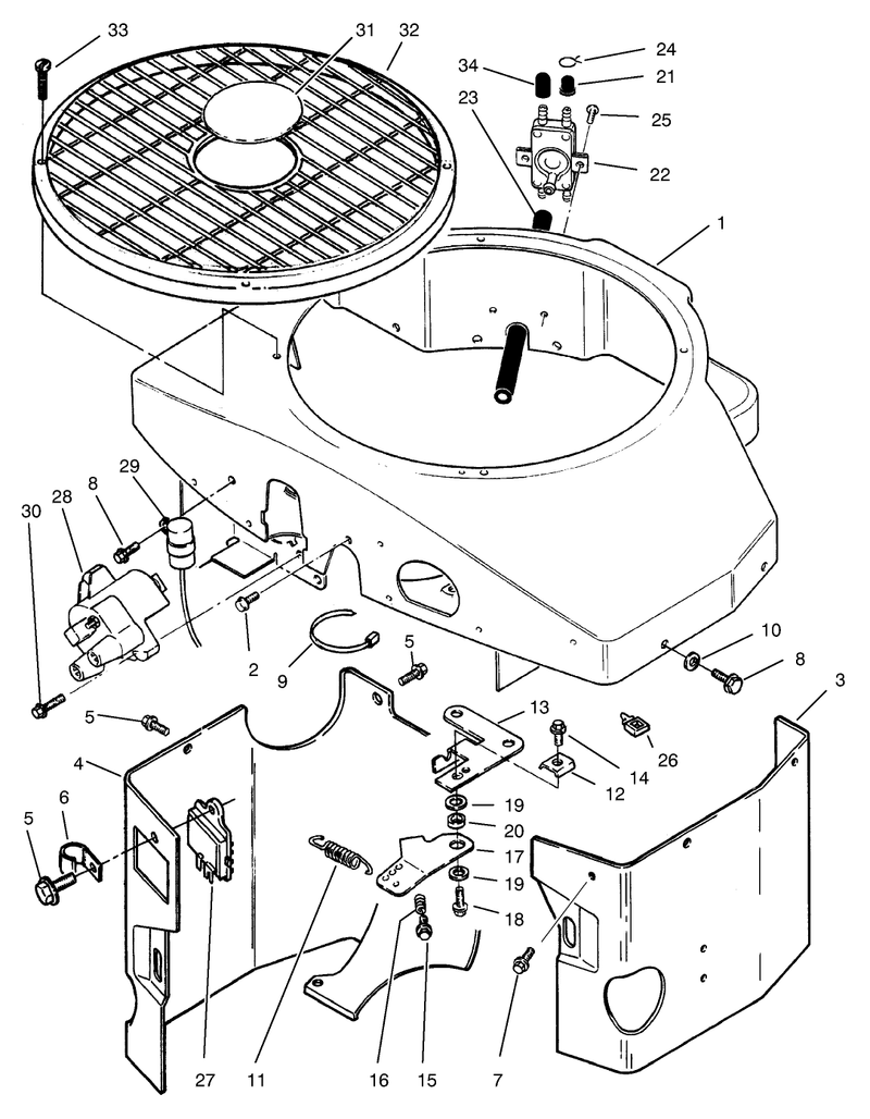 Covers Fuel Pump Coil Regulator and Governor Linkage Assembly
