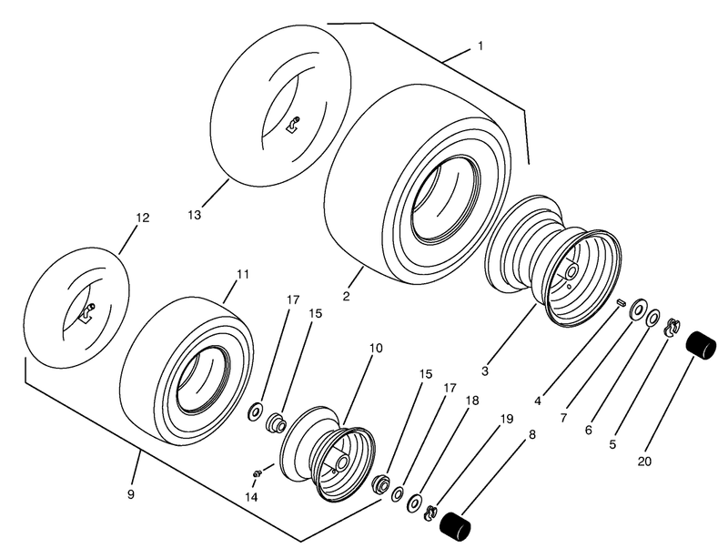Wheels and Tires Assembly