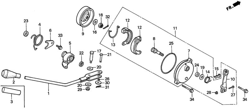 CHANGE LEVER