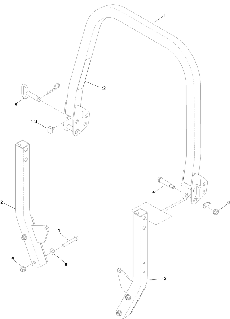 Roll Over Protection System Assembly No 139 8063