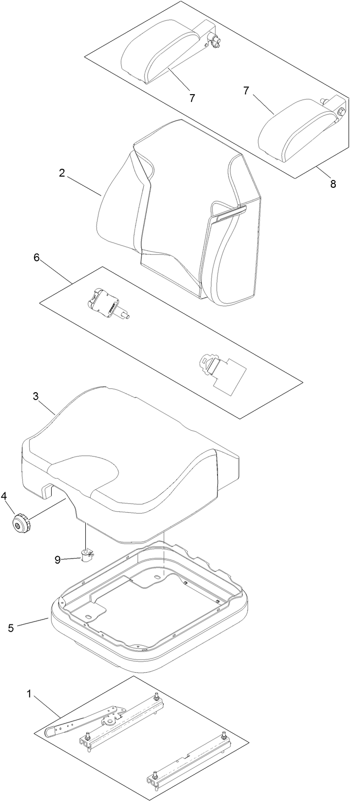 Seat Assembly No 125 3107