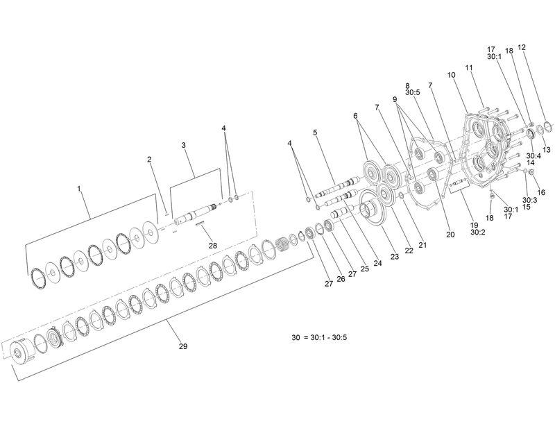 Gear Case and Clutch Assembly Transmission Assembly No 131 5510