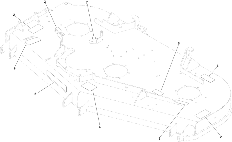 Deck Decal Assembly No 126 7723