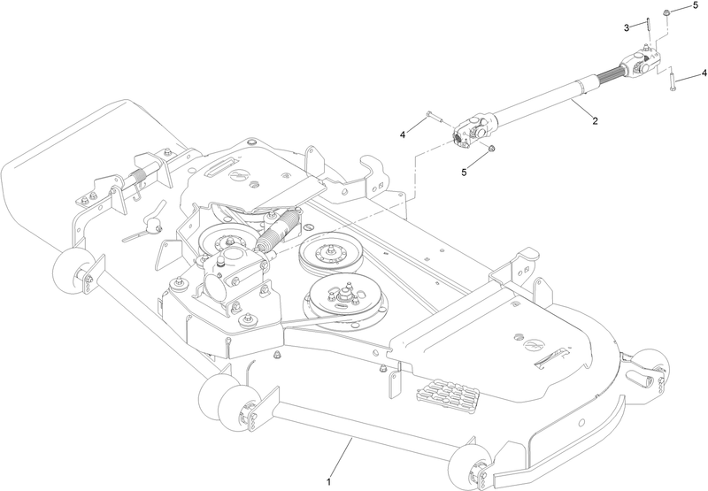 Deck and Driveshaft Assembly