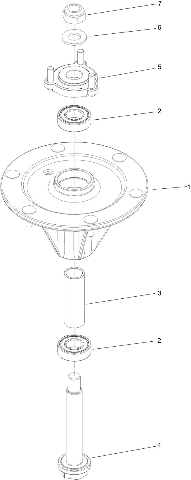 LH Spindle Assembly No 127 0570