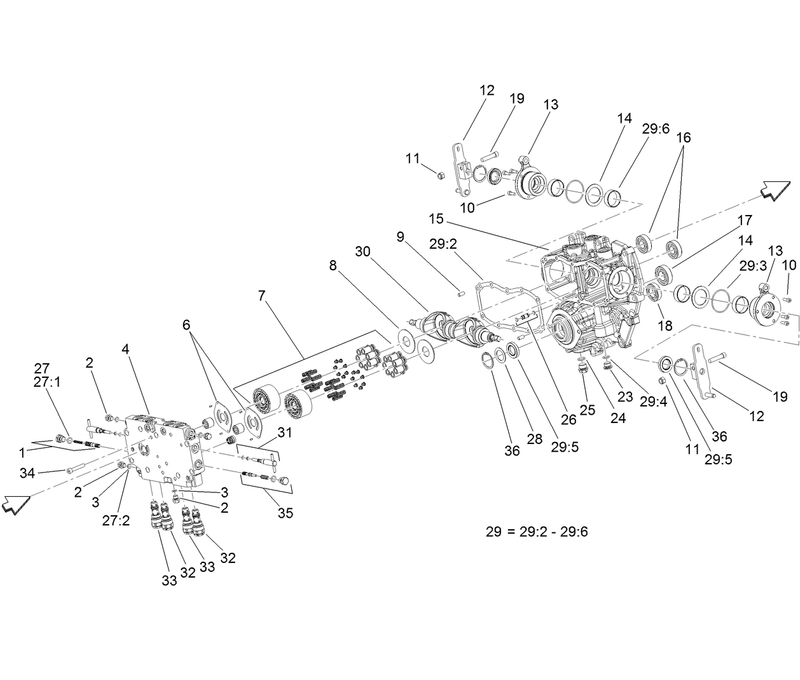 Center Section Assembly Transmission Assembly No 131 5510