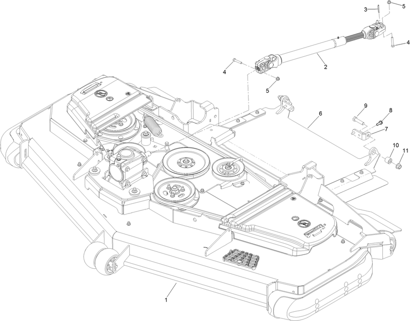 Deck and Drive Shaft Assembly