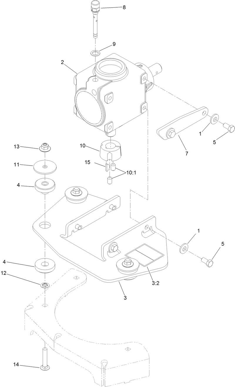 Gear Box and Mount Assembly