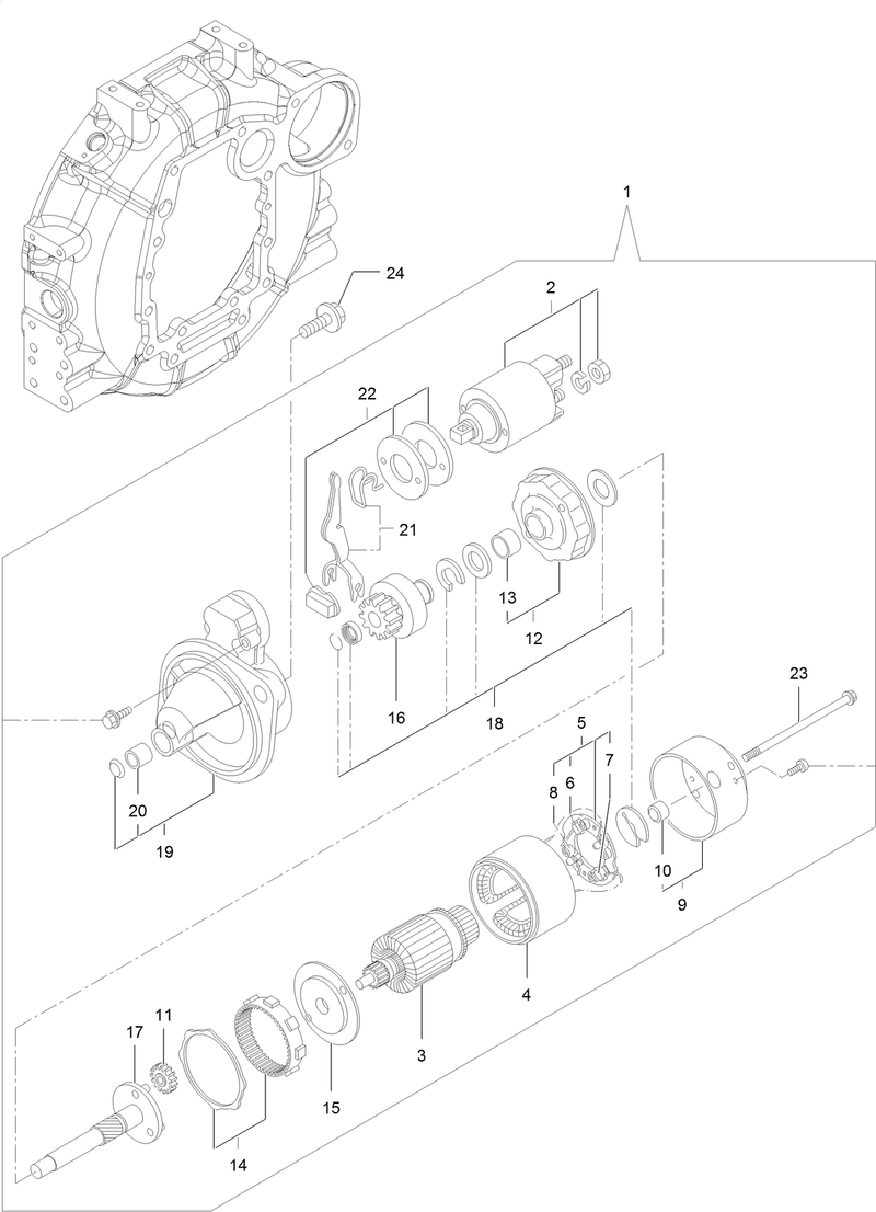 Starting Motor Assembly