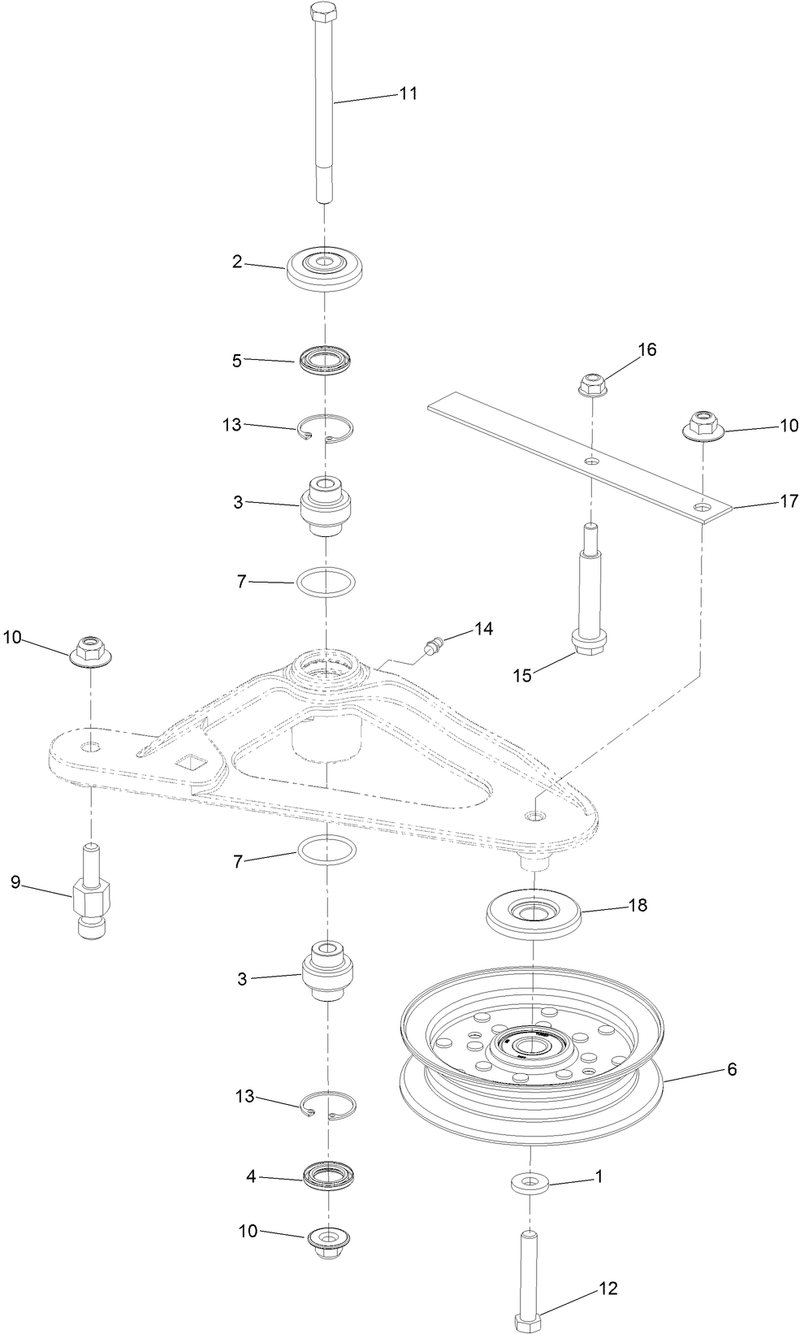 Deck Idler Assembly No 126 1720