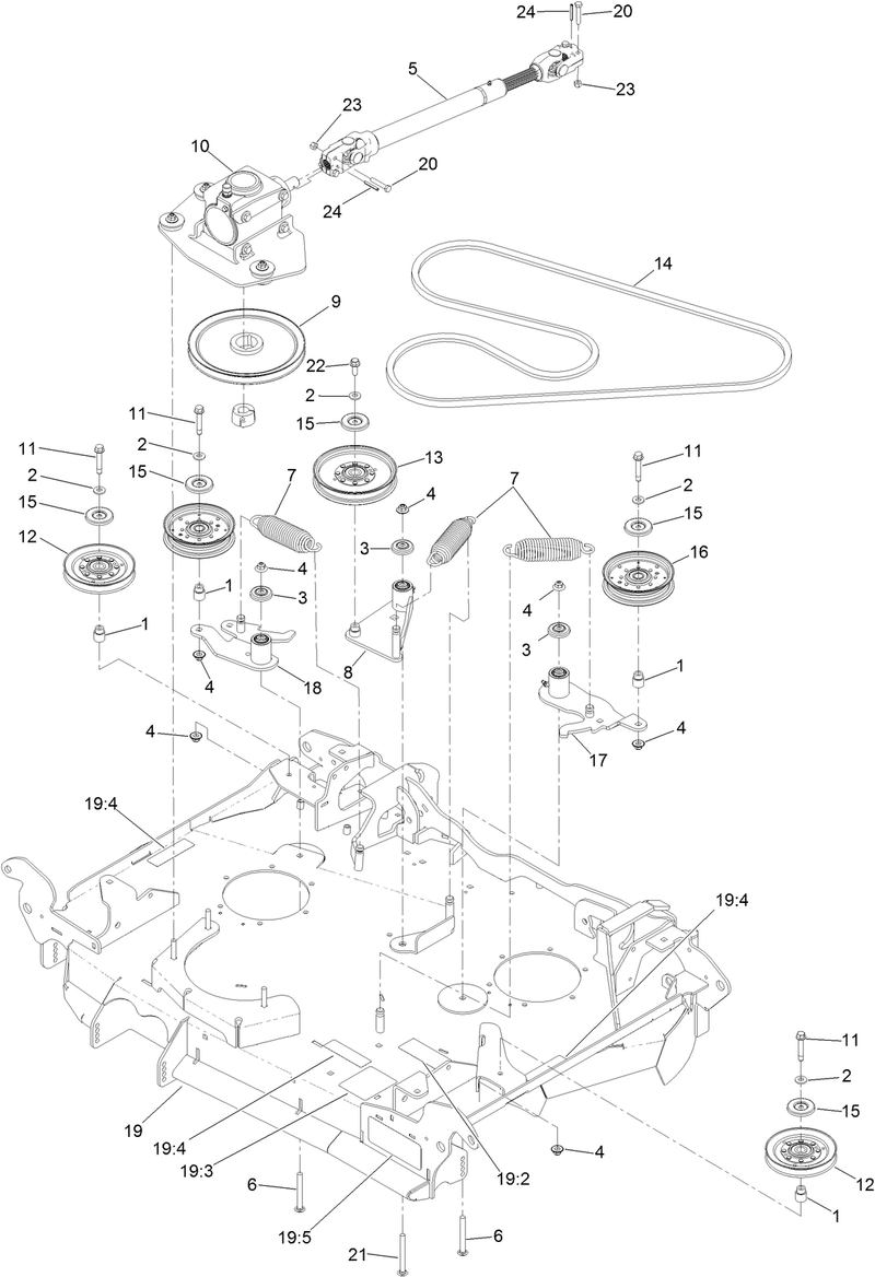 Center Deck Assembly