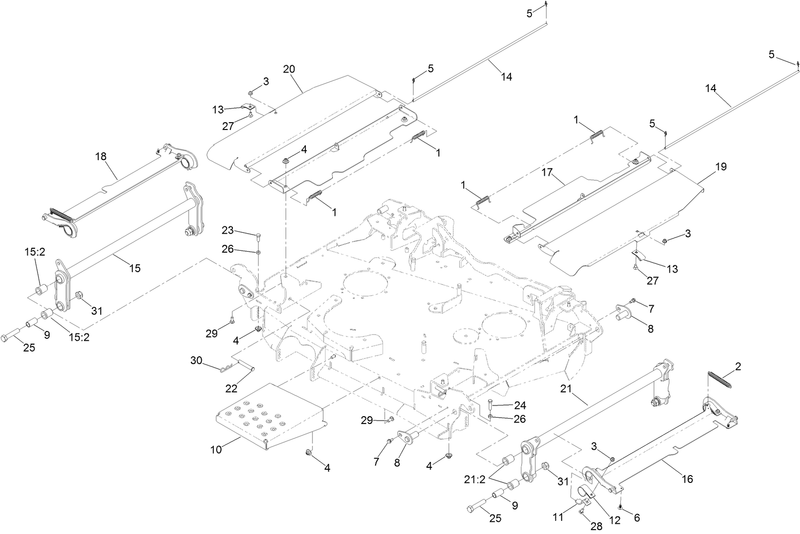 Center Deck Guard Assembly