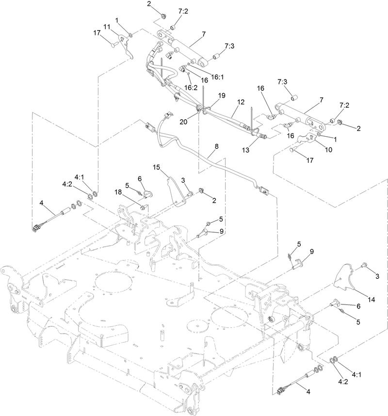 Folding Deck Hydraulic Assembly