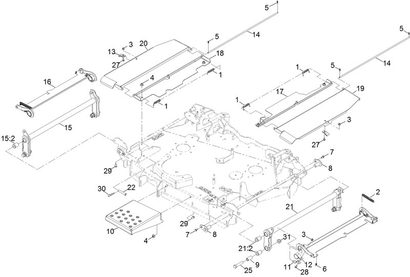 Center Deck Guard Assembly
