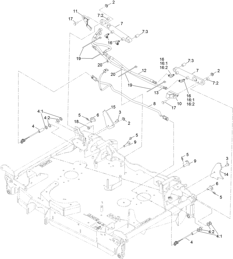 Folding Deck Hydraulic Assembly