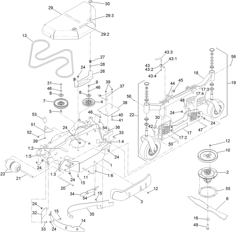 LH Wing Deck Assembly