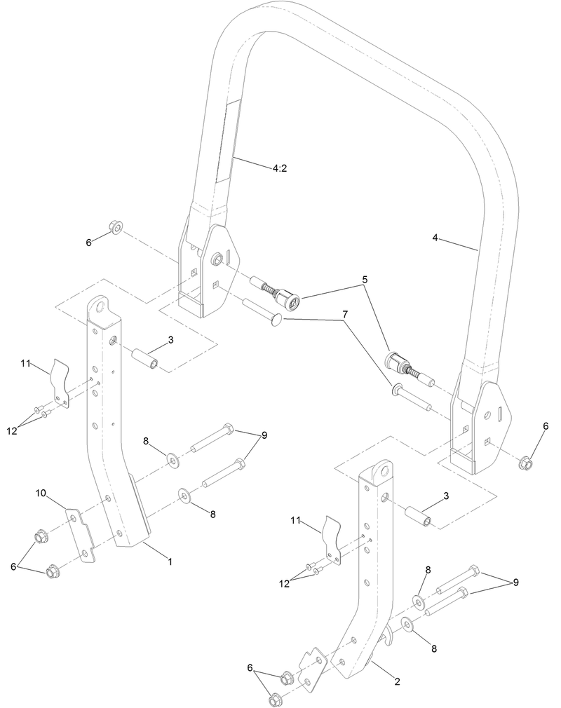 Roll Over Protection System Assembly No 135 5786