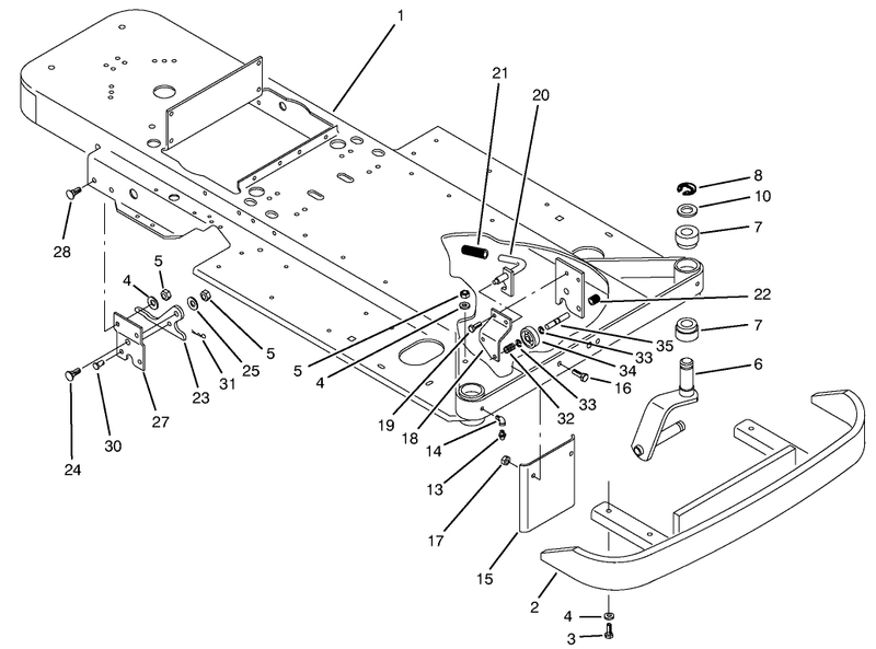 Frame and Front Wheel Fork Assembly
