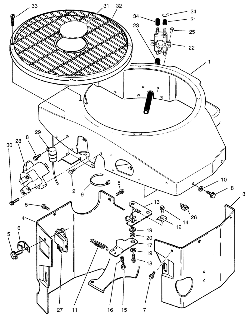 Covers Fuel Pump Coil Regulator and Governor Linkage Assembly