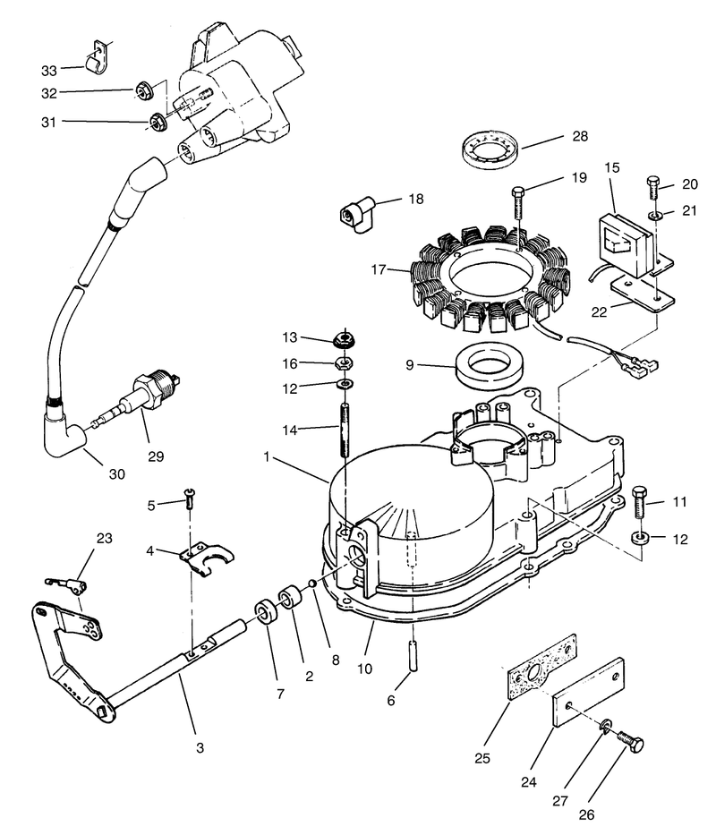 Gearcase and Ignition Assembly