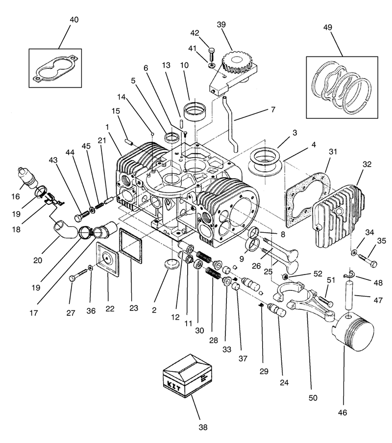 Engine Cylinder Block Assembly
