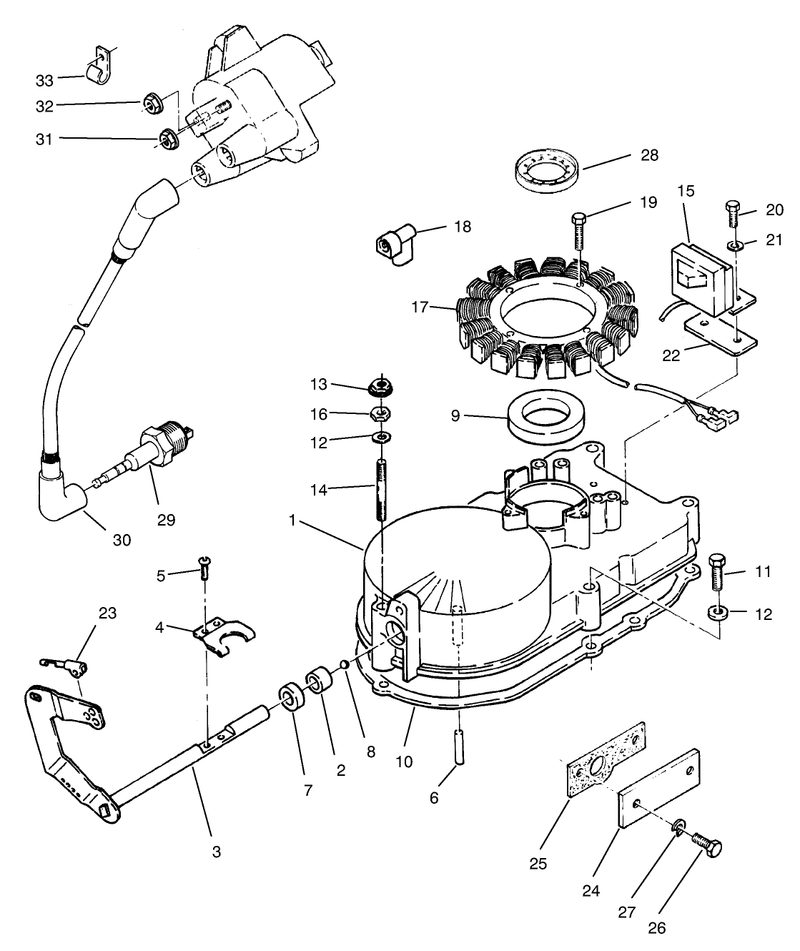 Gearcase and Ignition Assembly