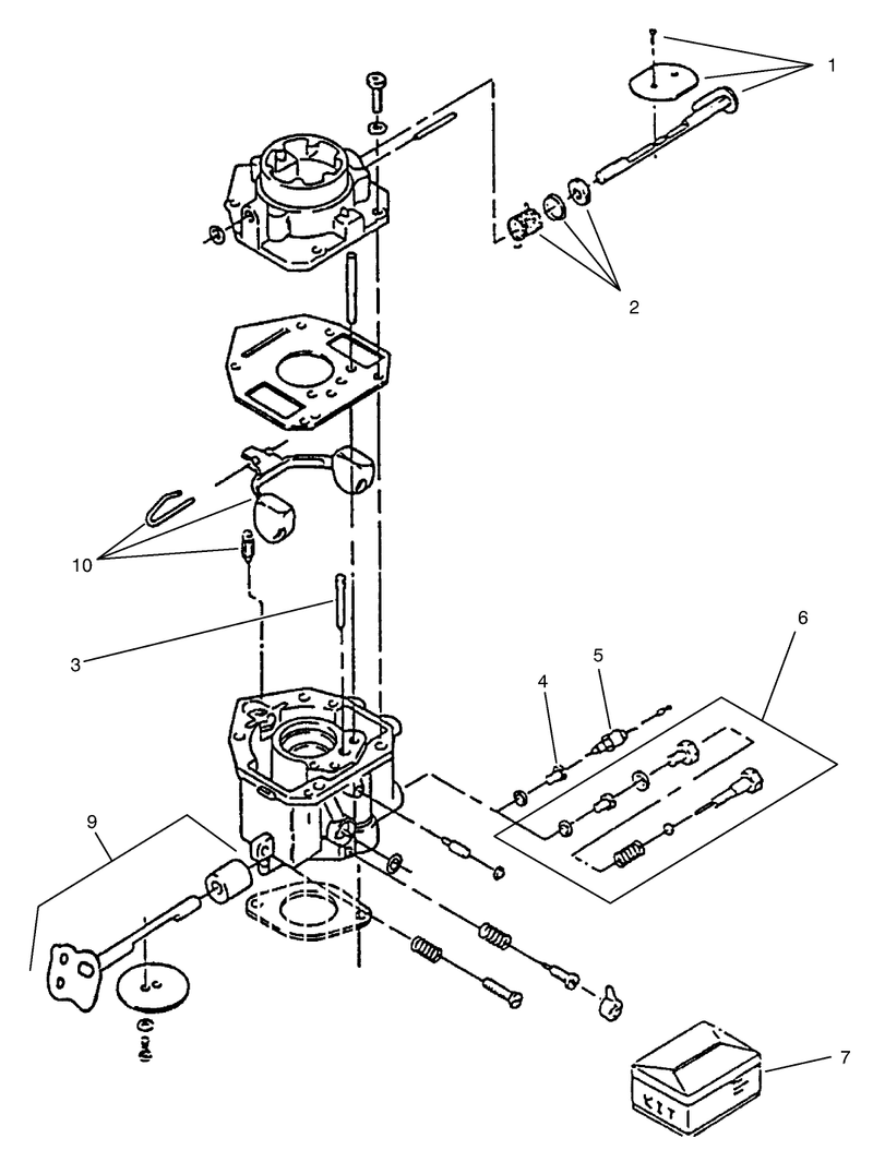 Carburetor Components model P216v Only