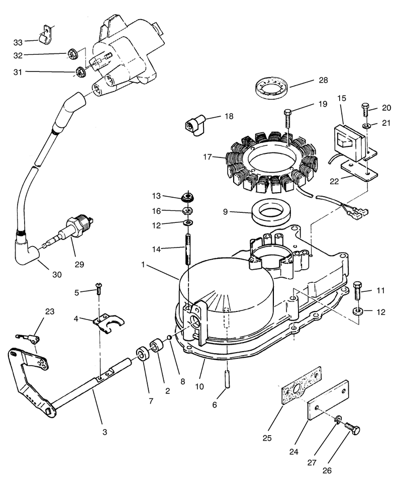 Gearcase and Ignition Assembly