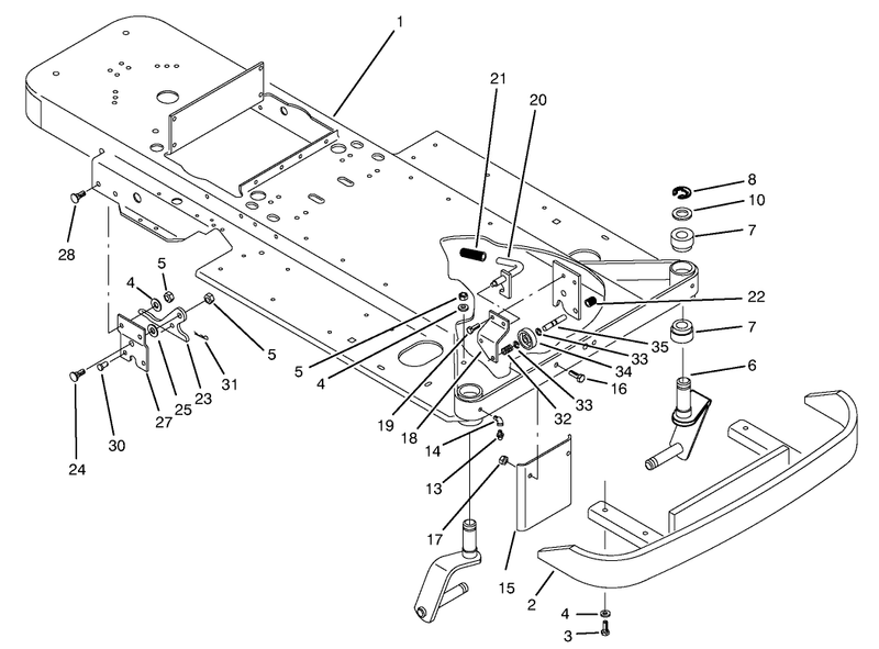 Frame and Front Wheel Fork Assembly
