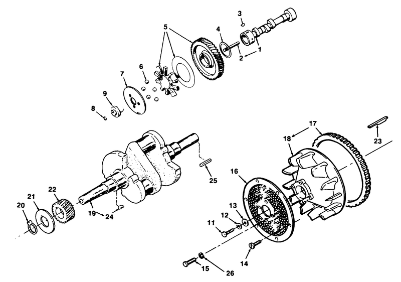 Crankshaft Camshaft And Flywheel