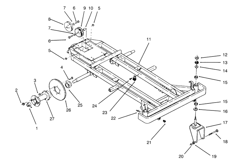 Frame Rear Hub And Front Wheel Fork
