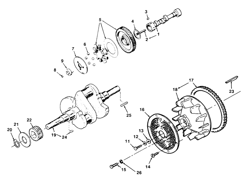 Crankshaft Camshaft And Flywheel