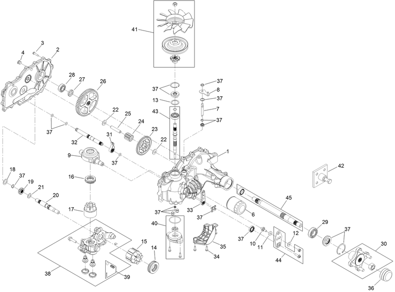 LH Transaxle Assembly No 120 7860