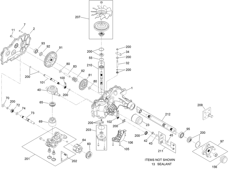 LH Transaxle Assembly No 120 7860