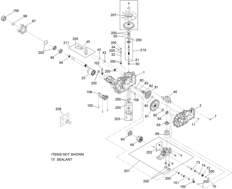 LH Transaxle Assembly No 117 2611