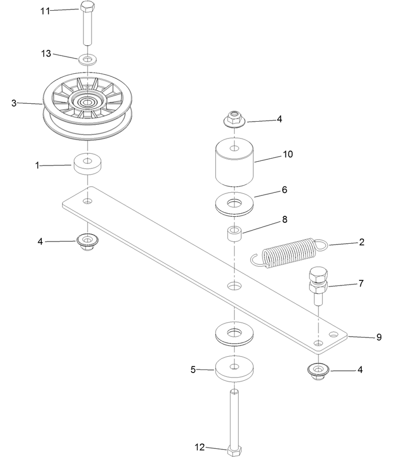 Hydro Idler Arm Assembly