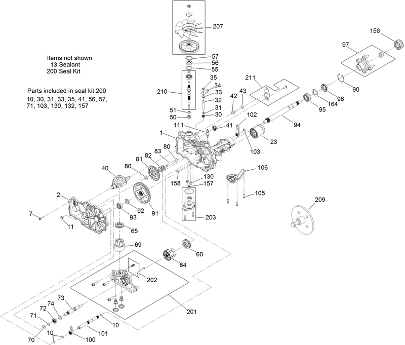 RH Transaxle Assembly No 130 2850