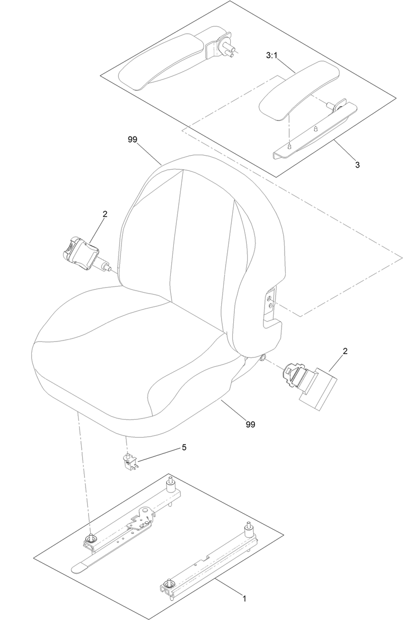Seat Assembly No 127 9538