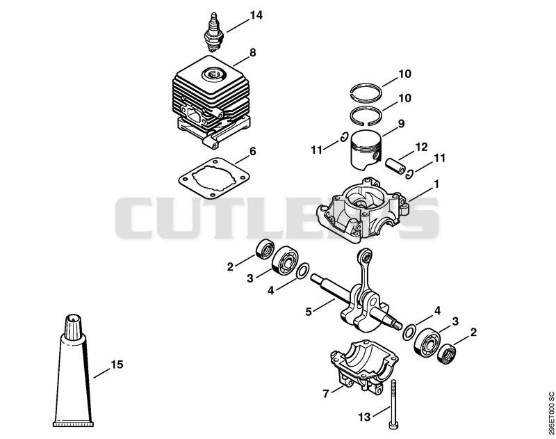 Crankcase, Cylinder