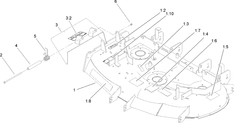 Deck and Deflector Assembly No 106 6565