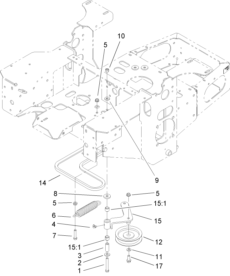 Pump Idler and Belt Assembly