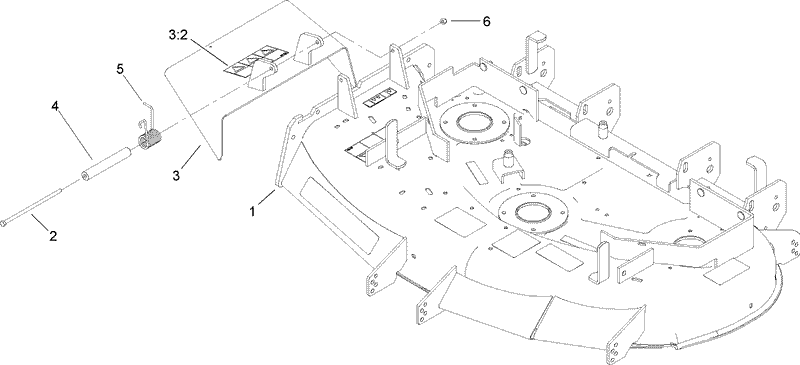 Deck and Deflector Assembly No 106 6565