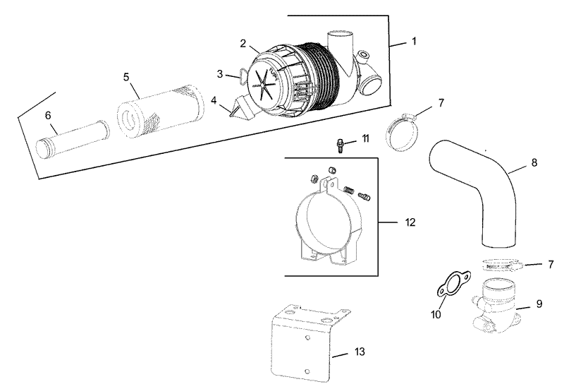 Air IntakeFiltration Assembly Kohler CV493S 27529