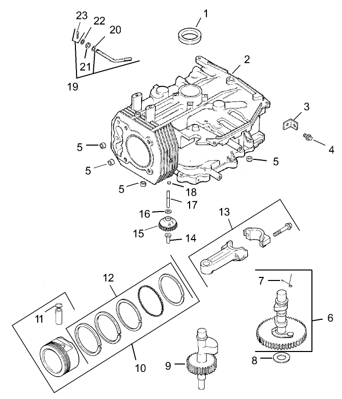 Crankcase Assembly Kohler CV493S 27529