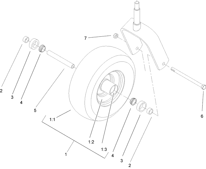 Caster Wheel Assembly No 1 634662