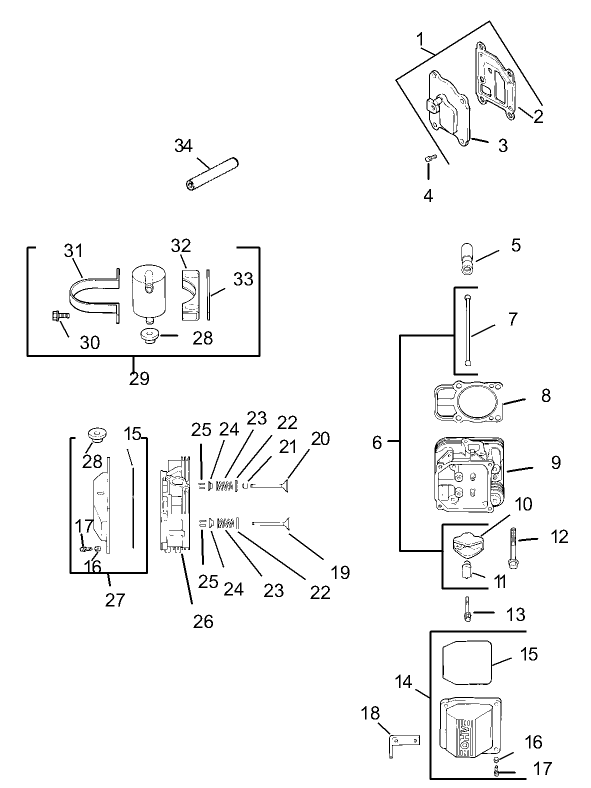 HeadValveBreather Assembly Kohler CV20S PRO 65593