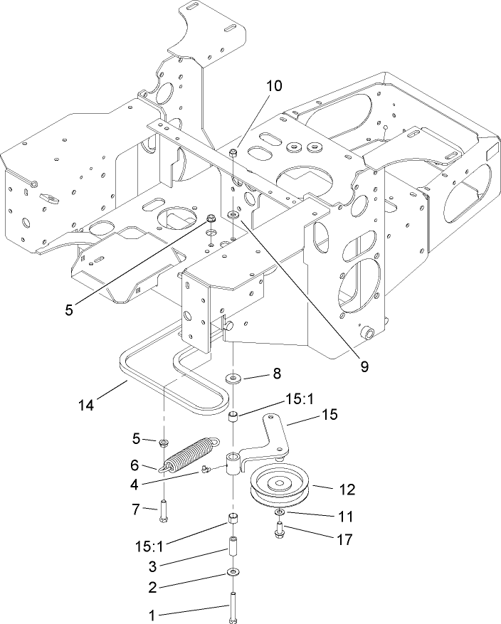 Pump Idler and Belt Assembly