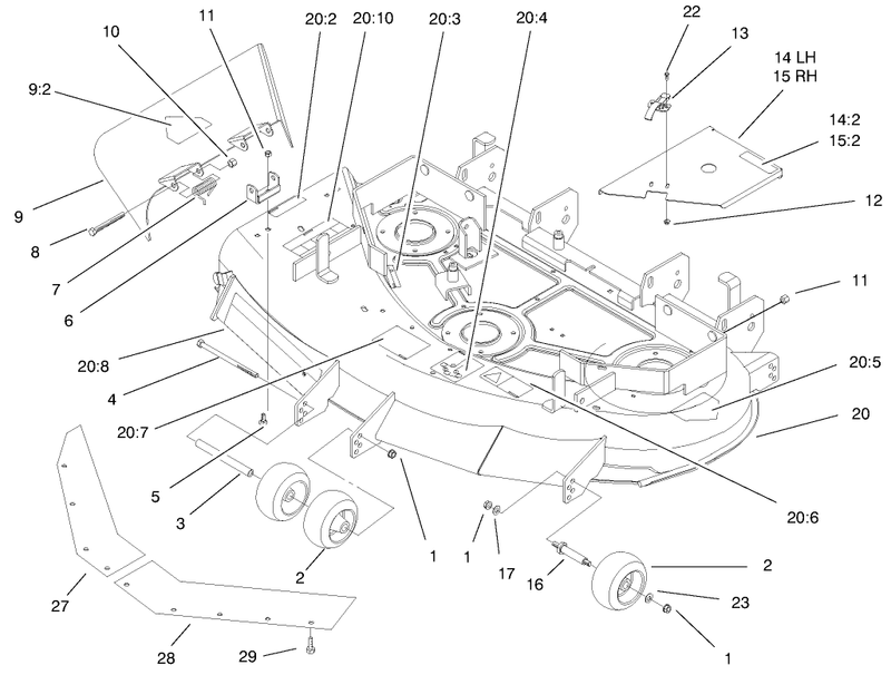 44in Deck Assembly