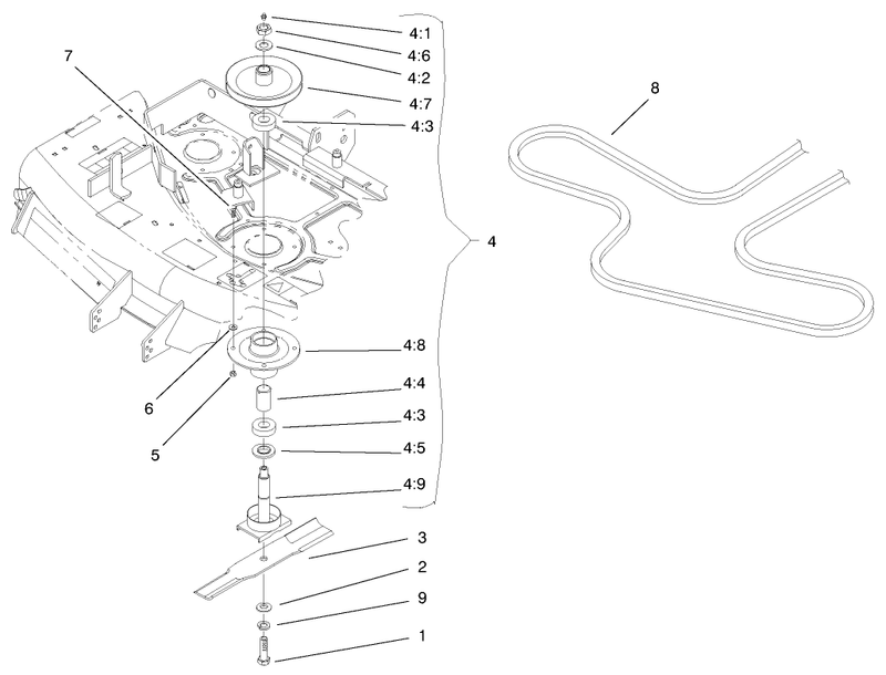 44in Deck Spindle Assembly